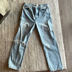 Light blue wash jeans